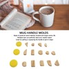 17pcs Pottery Mug Handle Molds Wood Pottery Mug Handle Making