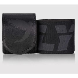 FLY Sports Premium Boxing and Martial Arts Equipment | Boxing Hand Wraps | Big Logo Handwraps (Black, 250cm)