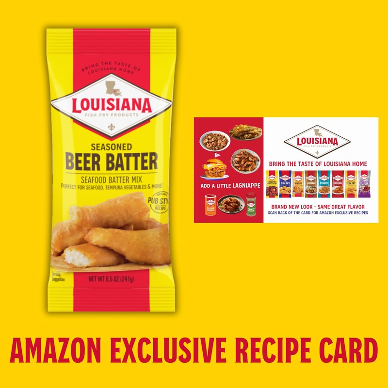 Louisiana Seasoned Beer Batter Mix 8.5 oz - 2 Pack