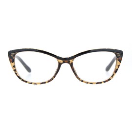 PASTL Womens Reading Glasses Magnified Readers Cateye Fashion Frame Leopard +1.5