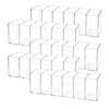 PEDOBALI 5 Pcs Clear Pencil Holder 6 Compartments Acrylic Cosmetic