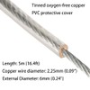 Tinned Braided Rope Lay Copper Grounding Wire Soft PVC Covered