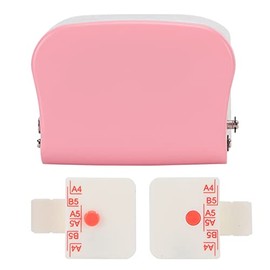 Papel Hole Puncherm con Regla, 99h9 20 26 Suministros de Escuela de Oficina Rosa de 30 Agujeros para Perforar Agujeros en las Páginas Internas de A4, 