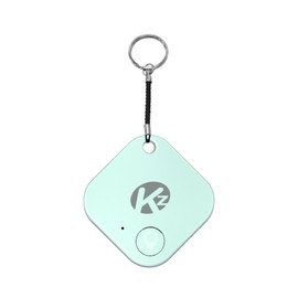 KZO Bluetooth Air Tracker Tag 1 Pack, iOS and Android Compatible, Find Nearby, Phone Finder, Loud Ring, Replaceable Battery, Suitable to Track Keys/Backpacks/Luggage/Suitcases, Green