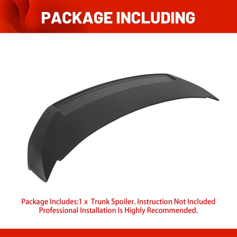 ECOTRIC Rear Trunk Spoiler Wing Compatible with 2010-2014 Ford Mustang