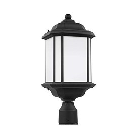 Sea Gull Lighting 82529EN3-12 Kent Outdoor Post Lantern Outside Fixture, One - Light, Black