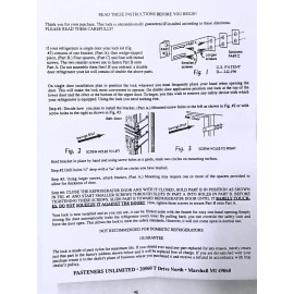 Frijilok FR-D Automatic Safety Latch for RV Refrigerators