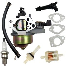 LIZAPUS Carburador Carb compatible con CH3 DEK Brush Master Gasolina Chipper Shredder 401CC/11HP/13HP Motor con Juntas Filtro de Combustible Kit de Bujía