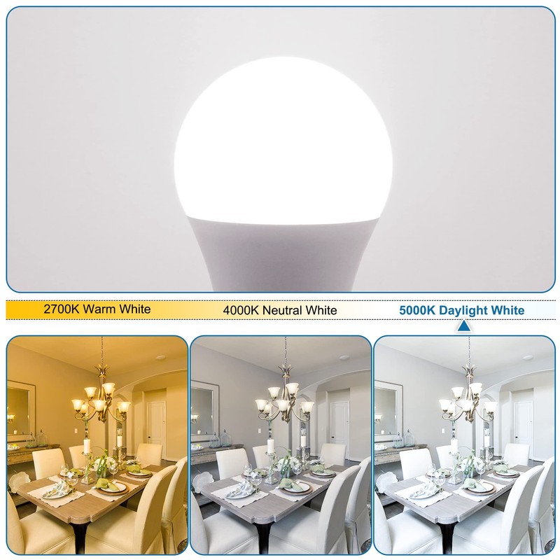 comzler Ceiling Fan Light Bulbs Candelabra LED Bulbs - 60
