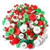Greentime 700 PCS Resin Chiristmas Buttons Assorted Buttons 2 and 4 Holes Round Craft for Christmas Party Decorations Sewing DIY Crafts Manual Button Painting,DIY Handmade Ornament…