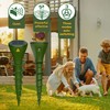 Mole Repellent for Lawns Gopher Screw Repeller Solar Powered Outdoor
