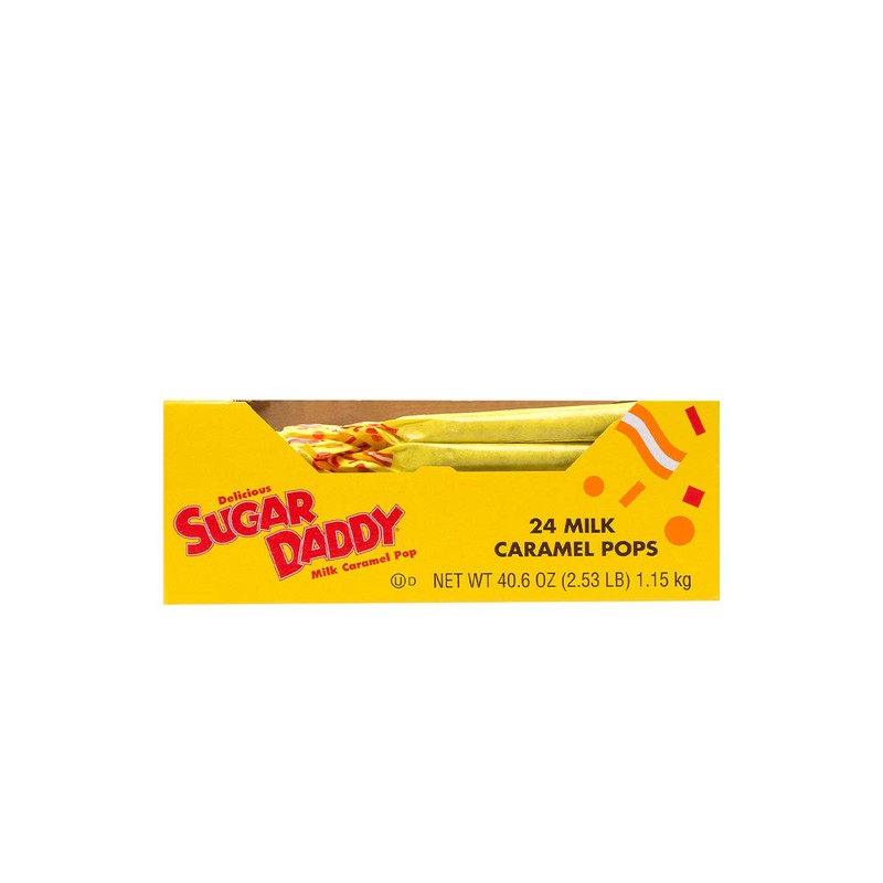 Sugar Daddies Milk Caramel Pops – Individually Wrapped Long Lasting