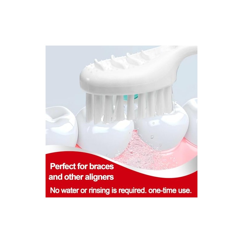 Mini Disposable Toothbrushes with Toothpaste and Toothpick, Tongue Cleaners, Reduce