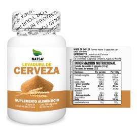 Levadura De Cerveza, 100 Cápsulas, Calidad Premium