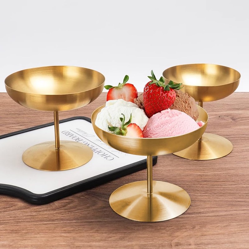 Ice Cream Cup 304 Stainless Steel Dessert Goblet Ice Cream