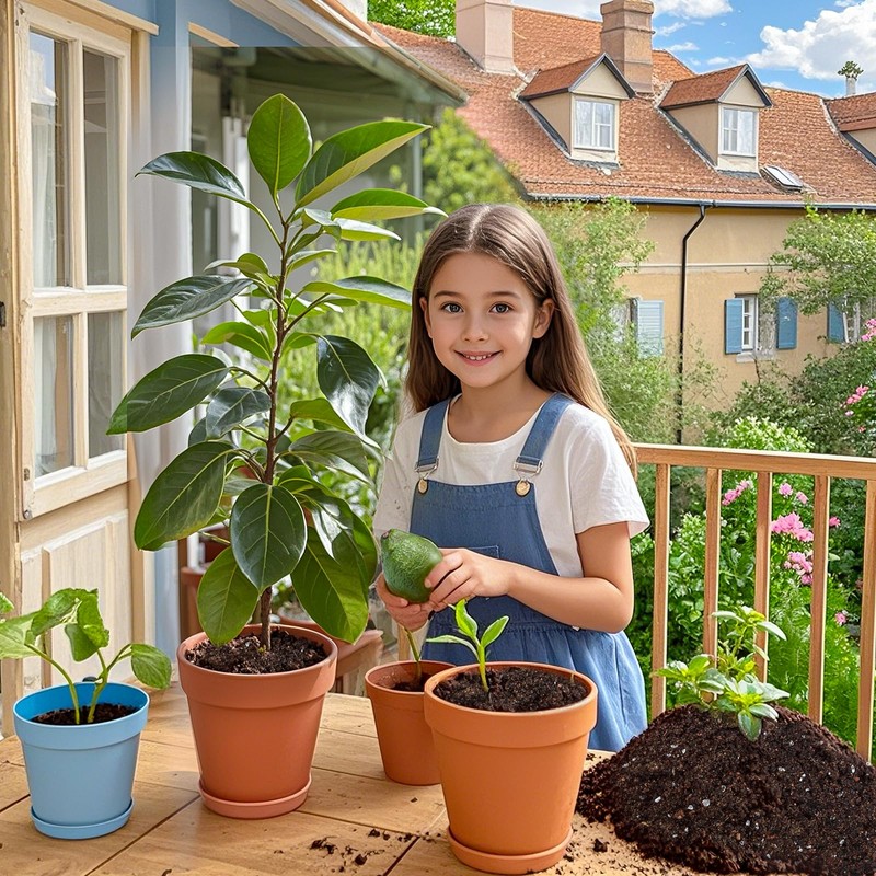 Organic Avocado Tree Potting Soil Mix 1qt, Enhance Growth and