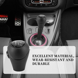 Boerunid Automatic Gear Knob Black for 450 451 1998-2014 Smart Roadster 452 2003-2006 Gear Head Housing Sleeve