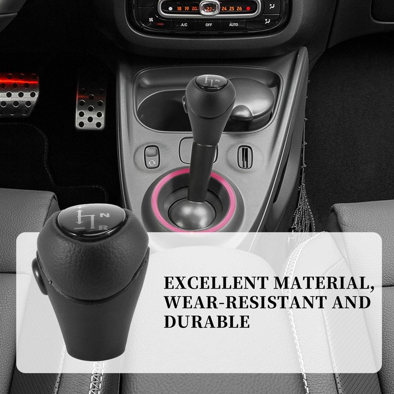 Boerunid Automatic Gear Knob Black for 450 451 1998-2014 Smart