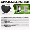 Golf MId Hlaf Mallet Putter Head Cover Magnetic Closure Heel-shaft