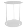Clear Acrylic Plant Stand Round Top Corner Holder Planter Flower