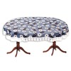 CASA-NEST Plastic Flowered Oval Shaped 4 to 6 Seater Table