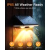 KEILAIMO Solar Fence Lights Outdoor, 12 Pack IP65 Waterproof Fence