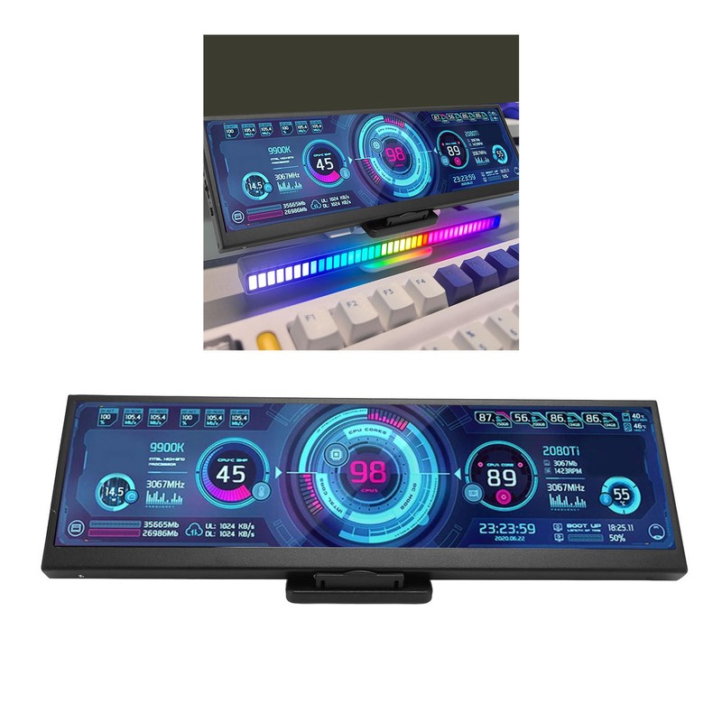 12.6 Inch Secondary Screen FHD IPS Second Screen Stretched Bar