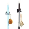 4 Pack Mop Broom Holder Stainless Steel No Drilling Wall