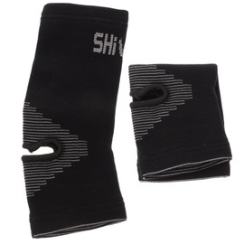 KOMBIUDA 2pcs Sports Ankle Support Protective Gear Ankle Brace Breathable Ankle Support Plantar Socks Heel Pads Boxing Gloves Foot Brackets Taekwondo Protective Gear Black Knitted Fabric