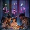 ZKFSIE Easter Window Lights Easter Decorations, 2 Pack Easter Bunny