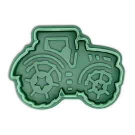 Städter 171848 Tractor Cookie Cutter, Plastic, 6.5 cm, Green