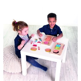 Beleduc Lagen-Puzzle Your Body Girl, Extra Foil with Representation of Blood Circulation, Anatomy Puzzle Made of Wood, from 4 Years