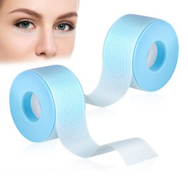 Psyqtsuary Lash Tape for Eyelash Extensions, Breathable Eyelash Tape Extensions Adhesive Microporous Lash Extension Tapes Sensitive Skin Pain Free Removal(2Rolls,1in x 9.8yd/Roll, Blue)