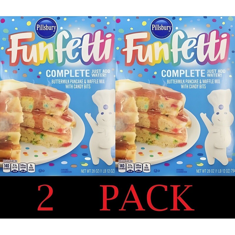 Pillsbury FUNFETTI Complete Buttermilk Pancake & Waffle Mix Candy Bits