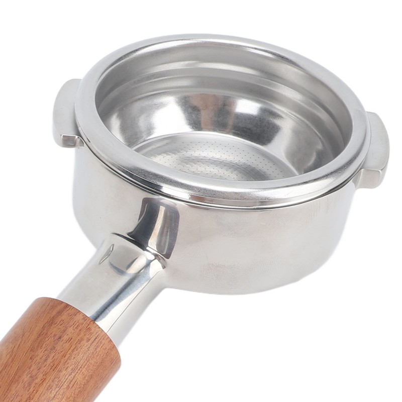 58mm Portafilter Bottomless 2 Ears Detachable Solid Wood and Stainless