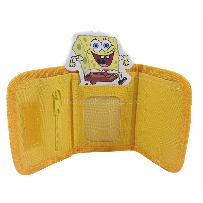 SpongeBob Squar Pants Yellow Tri-fold Wallet