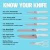 Tasty Kitchen Knife Set with Block, Cutlery Set includes Chef,