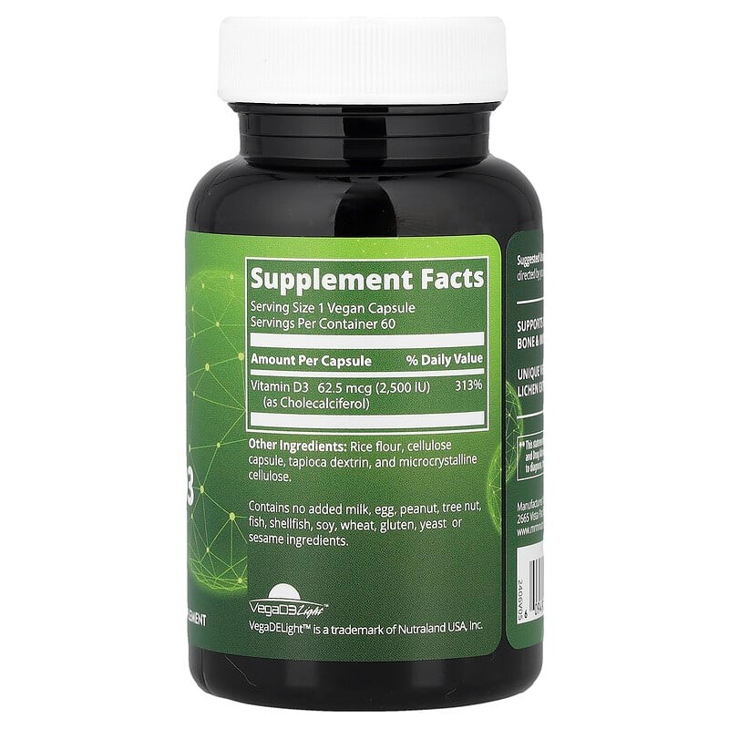 MRM Nutrition MRM Nutrition, vegan vitamin D3, 2,500IU, 60 veggie