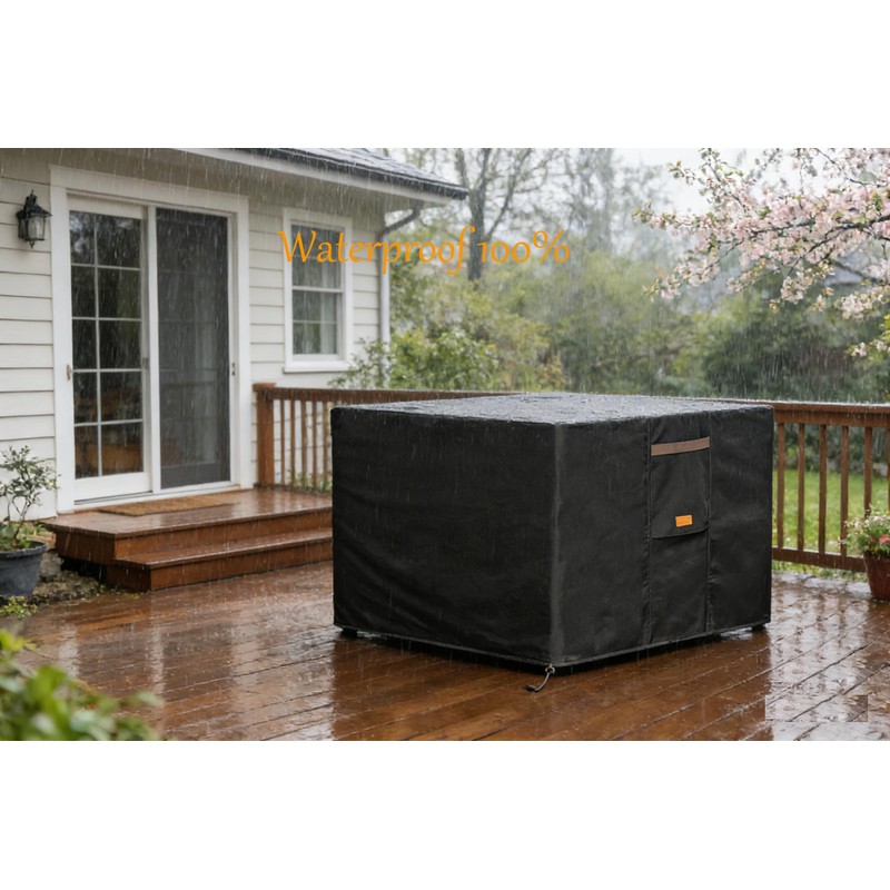 Garden Balsam 600D Heavy Duty Waterproof Patio Fire Pit Cover