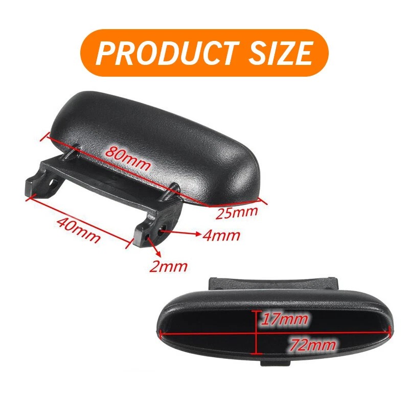 unbranded NEW Black Armrest Cover Lid Lock Center Console Latch