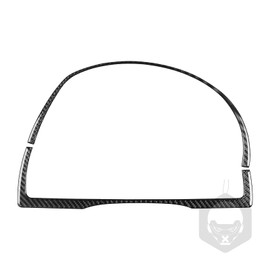 Premium Real Carbon Fiber Car Center Consoles Dashboard Instrument Speedometer Tachometer Frame Panel Cover Car Interior Stickers Compatible with Toyota Camry 2015 2016 2017 Accessories