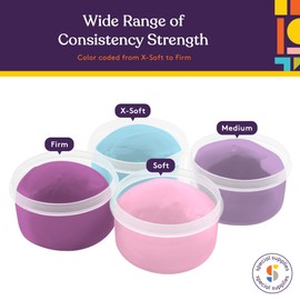 Special Supplies Therapy Putty for Teens and Adults - Resistive Hand Exercise Stress Relief Therapy Putty Kit, Set of 4 Strengths, Three Ounces of Each Putty (Unicorn Colors)