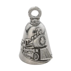 Guardian Bell Train Good Luck Bell w/Keyring & Black Velvet Gift Bag | Motorcycle Bell | Lead-Free Pewter | Good Luck Gift to Friends & Family | Bike Bell | Made in USA