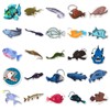 50 Pcs Deep-sea Fish Stickers for Kids Teens Adults Boys