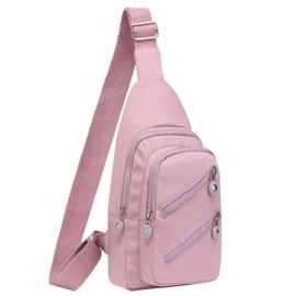 Sling Bag Sling Backpack Crossbody Bags for Women, Small Chest Bag Daypack Cross Body Bag Fanny Pack for Outdoors Traveling Hiking - Lilac