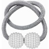 Magnetic Curtain Tiebacks (2 Pack) Pearl Ball Curtain Magnetic TieBacks