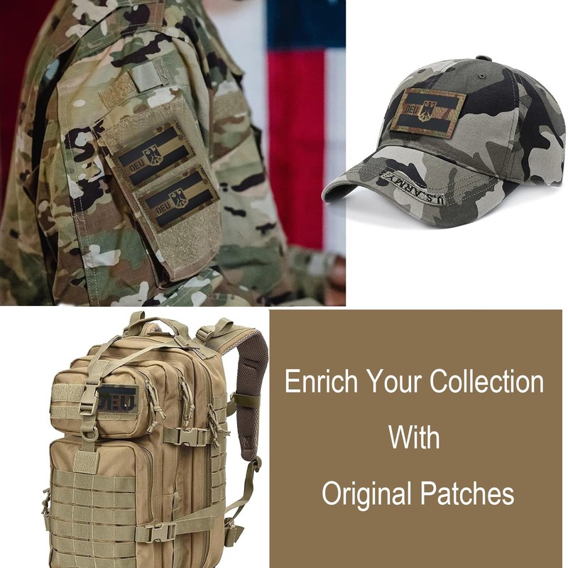 Pack of 2 Germany patch, Germany patch, German army patch,