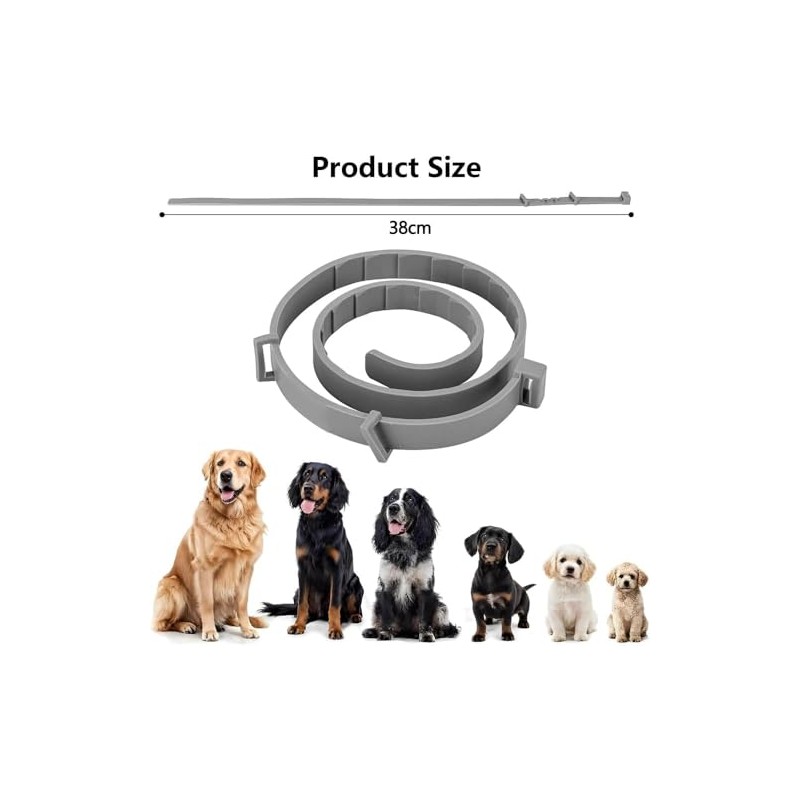 2Pcs Collar para Perro,Collar Impermeable, Cuello Ajustable,para Perro Chico,para medianos,