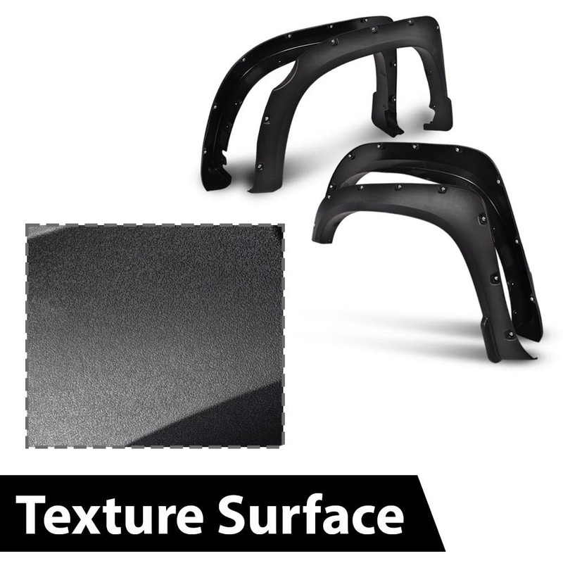 G-PLUS 4PCS Riveted-Pocket Fender Flares Compatible with Toyota Tundra 2014