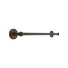 18" Brass Towel Bar with Lancaster Rosettes in Oil Rubbed